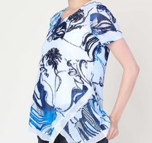 Load image into Gallery viewer, Cativa - 124122 -  V-Neck Top - True Blue
