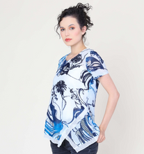 Load image into Gallery viewer, Cativa - 124122 -  V-Neck Top - True Blue

