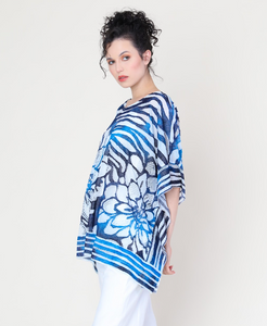 Cativa - 124121 - Mesh Kimono - True Blue