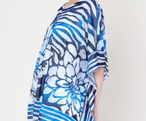 Cativa - 124121 - Mesh Kimono - True Blue