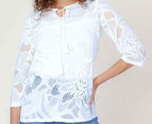 Load image into Gallery viewer, Cativa - 124113 -  Mesh Tunic Top - Pearl
