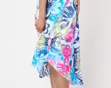 Load image into Gallery viewer, Cativa - 124129 - High Low Cap Sleeve Dress - Tropical Vibes
