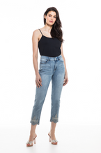 Load image into Gallery viewer, Orly - 80306 - Embroidered Crop Jeans - Blue
