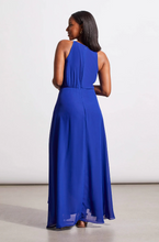 Load image into Gallery viewer, Tribal - 879O - Lined Maxi Dress with Keyhole Neck - Sapphire
