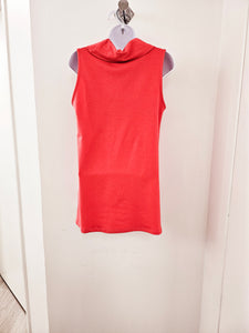 Pure - 112-4812 - Cowl Neck Sleeveless Top - Coral