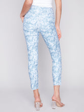 Load image into Gallery viewer, Charlie B - C5139 - Stretch Pant With Hem Slit Detail - Blue Rose
