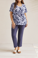 Load image into Gallery viewer, Tribal - 4835V - Plus Size Flutter Sleeve Top - BlueStar
