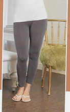 Load image into Gallery viewer, PURE - 101-2470 Bamboo Legging Seamless Control Top Waistband Charcoal
