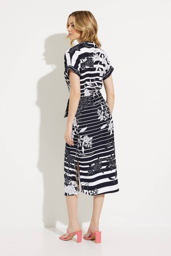 Joseph Ribkoff 232050 Shirt Dress Midnight Blue Vanilla Viau Ladies Wear