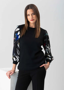 Lisette - 1067438 - Maya Long Sleeve Blouse Top Style - Black