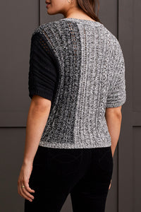 Tribal - 1869O - Dolman Elbow Sleeve Sweater - Black