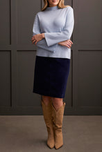 Load image into Gallery viewer, Tribal - 1921O - Long Sleeve Funnel Neck Sweater - H Glacier
