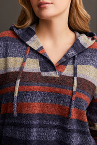 Tribal - 1950O - Hooded Tunic with Drawcord - Night Sky
