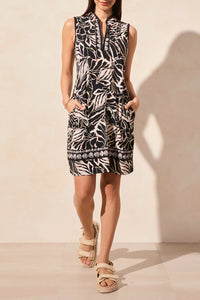 Tribal - 2018O - Sleeveless Dress With Pockets & Inner Short - Sanddune