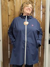 Load image into Gallery viewer, Flotte - Liberte 22069 - Rainproof Coat - Style Cape - Indigo
