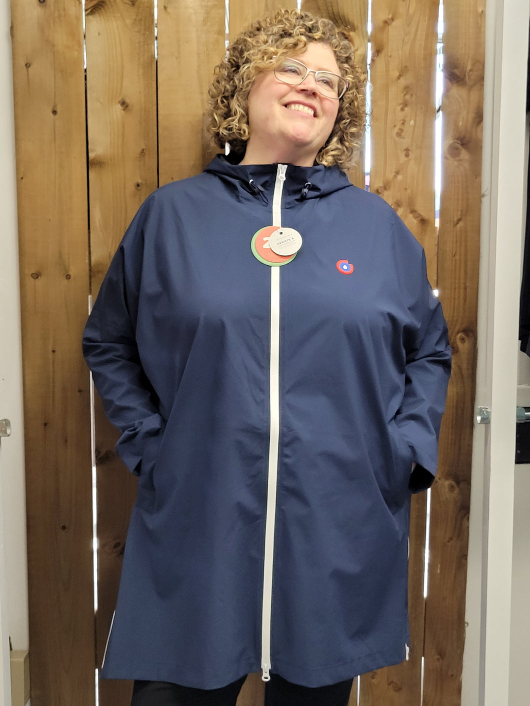 Flotte - Liberte 22069 - Rainproof Coat - Style Cape - Indigo
