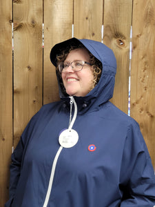 Flotte - 22069 - Rainproof Coat Style Cape - Indigo