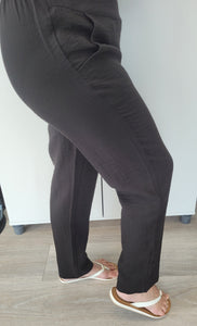 Habitat - 30670 - Pant with Side Rushing - Black