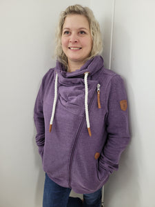 Wanakome - Hestia - Terry Side Zip - Plum