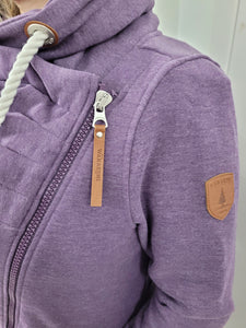 Wanakome - Hestia - Terry Side Zip - Plum