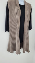 Load image into Gallery viewer, Sunday - 6256 - Long Pleated Vest - Taupe
