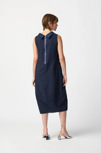Load image into Gallery viewer, Joseph Ribkoff - 241204 - Textured Woven Sleeveless Cocoon Dress - Midnight Blue
