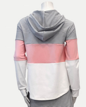 Load image into Gallery viewer, Point Zero - 8262015 - Colorblock Hoodie - Pink
