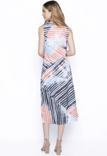 Load image into Gallery viewer, Picadilly - JC655VY - Sleeveless Multi Seamed Dress - Coral Multi
