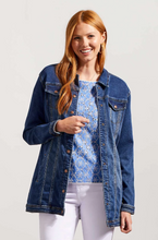 Load image into Gallery viewer, Tribal - 6042O - Maxi Jean Jacket - Med Wash
