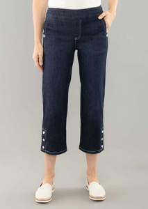 Lisette - 11201102 - Wide Crop Pant - Denim Blue