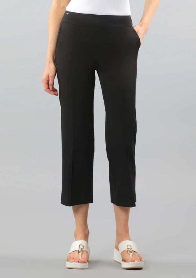 Lisette - 1761043 - Crop Pant with Pockets - Black