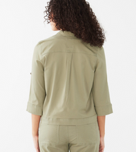 Load image into Gallery viewer, FDJ - 1288944 - Cropped Cargo Jacket - Oyster Shell
