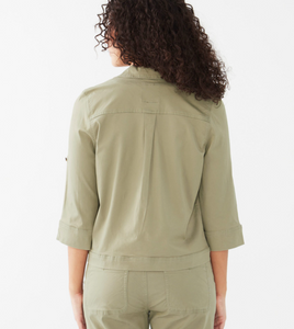 FDJ - 1288944 - Cropped Cargo Jacket - Oyster Shell