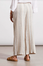 Load image into Gallery viewer, Tribal - 7704O - Linen Blend Striped Flowy Pants - French Oak
