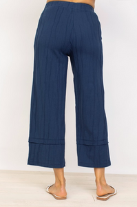 Habitat - H16571 8- Wide Crop Pant - Navy