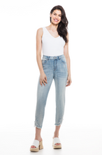 Load image into Gallery viewer, Orly - 809-11 - Ankle Jeans with Embroidery - Chambray
