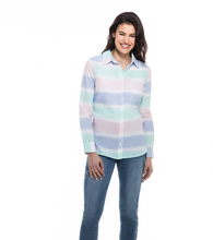 Load image into Gallery viewer, Orly - 801-06 - Seersucker Blouse - Blue
