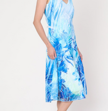 Load image into Gallery viewer, Cativa - 124143 - Lined V-Neck Sundress - Blue Lagoon
