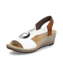 Load image into Gallery viewer, Rieker -  624H6-81- Sandal - White
