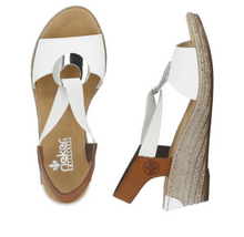 Load image into Gallery viewer, Rieker -  624H6-81- Sandal - White
