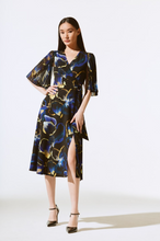 Load image into Gallery viewer, Joseph Ribkoff - 243776 - Chiffon Floral Print Dress - Black/Multi
