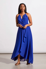 Load image into Gallery viewer, Tribal - 879O - Lined Maxi Dress with Keyhole Neck - Sapphire
