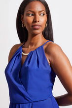 Load image into Gallery viewer, Tribal - 879O - Lined Maxi Dress with Keyhole Neck - Sapphire
