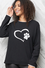 Load image into Gallery viewer, Parkhurst - 80110 - Bella Love My Pet Pullover Sweater - Black/Light Grey
