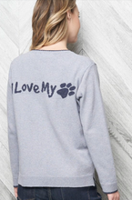 Load image into Gallery viewer, Parkhurst - 80110 - Bella Love My Pet Pullover Sweater - Black/Light Grey
