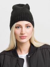 Load image into Gallery viewer, FRAAS - 667097-990 - Knitted Hat with Rhinestones - Black
