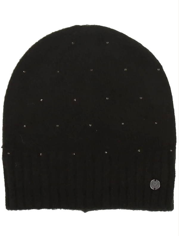 FRAAS - 667097-990 - Knitted Hat with Rhinestones - Black
