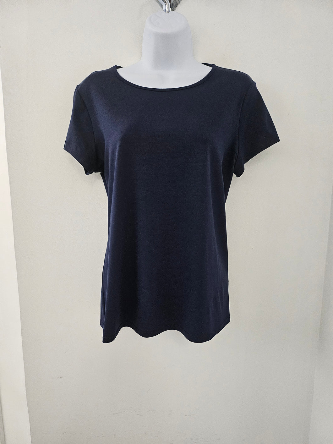 Pure - 210-4967 - Bamboo Round Neck Tee - Navy