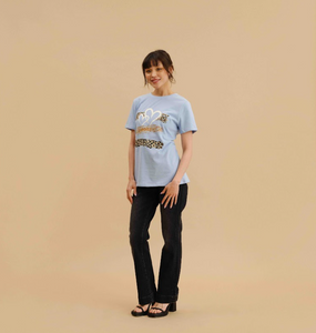 Cativa - 251631 - Leopard Heart T-Shirt - Black