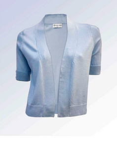 Point Zero - 8463006 - Jersey Stitch Bolero - Light Blue
